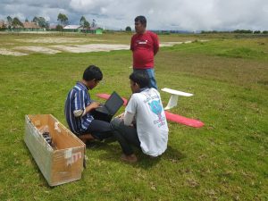salah satu aktivitas jasa foto udara technogis menggunakan fixed wing