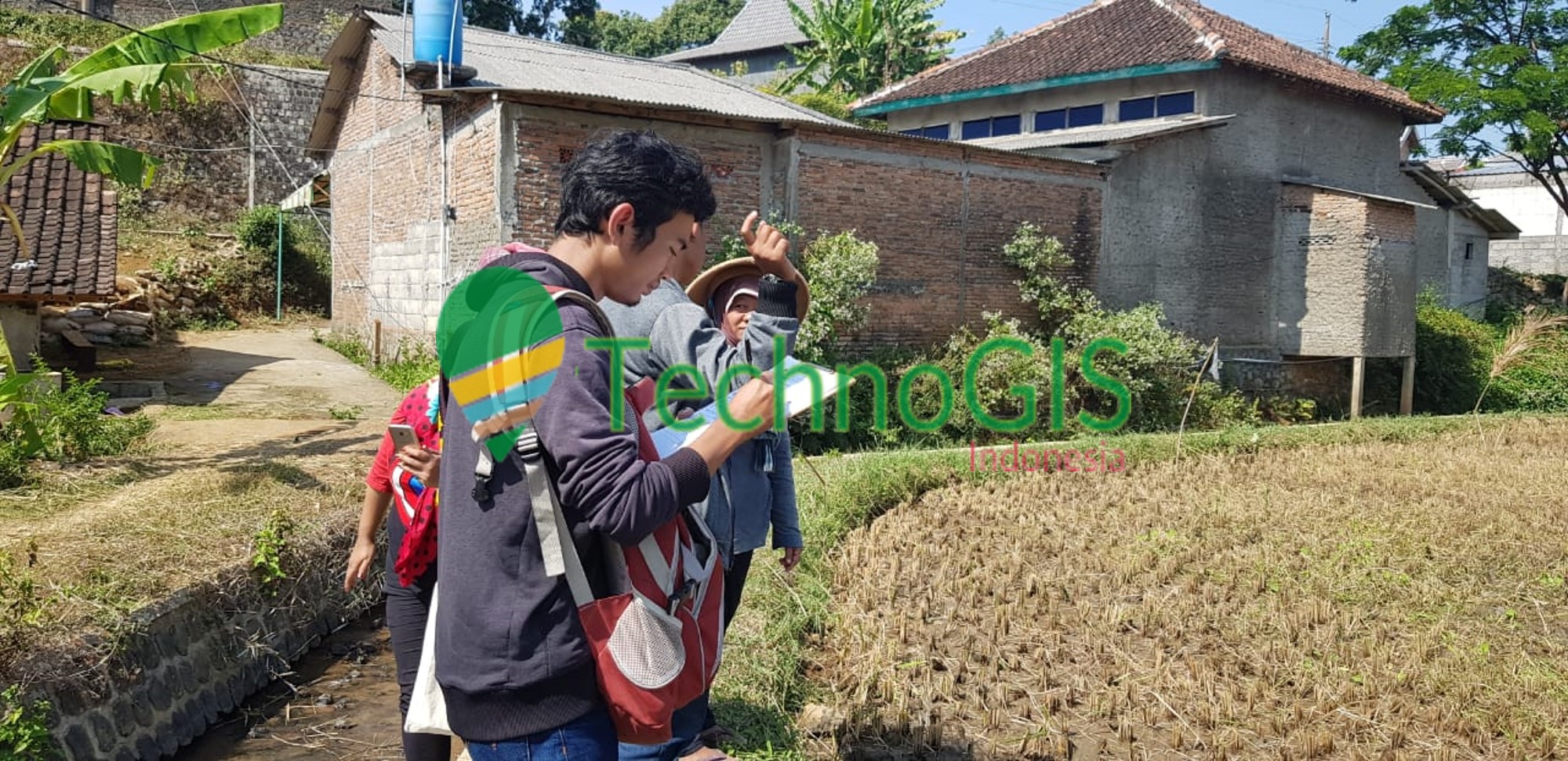 survey pemetaan sawah oleh technogis