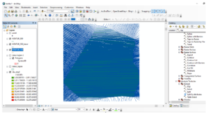 cara input features garis kontur